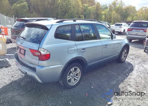 2006 BMW X3 3.0I z USA, uszkodzony, nr VIN WBXPA93446WG81290